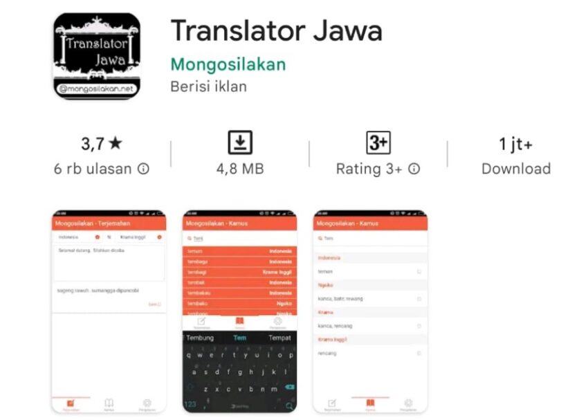 4 Aplikasi Translate Bahasa Jawa Halus Sehari-hari Referensi Kami